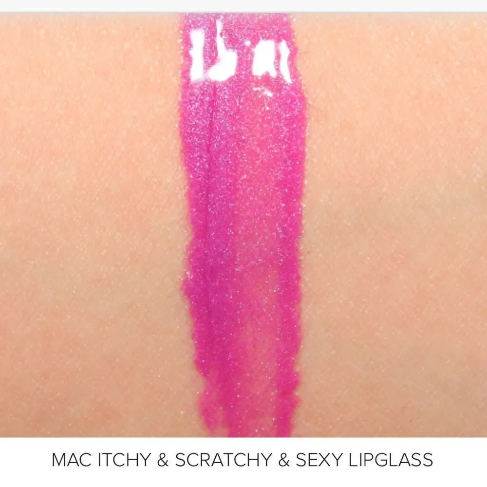 MAC THE SIMPSONS  ITCHY & SCRATCHY & SEXY LIPGLASS NEw In the box
